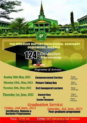 Nigeria Baptist Theological Seminary, Ogbomosho 124th graduation ...