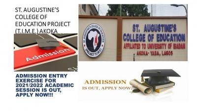St. Augustine College of Education admission, 2021/2022