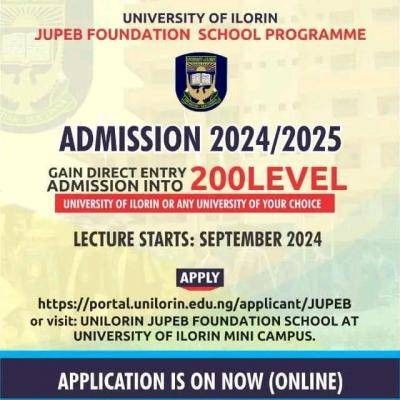 UNILORIN JUPEB Admission form, 2024/2025 - Myschool