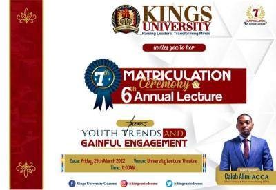 Kings University 2021/2022 Matriculation Ceremony