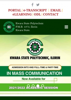 Kwara Poly commences admission into HND Mass Communication (FT & PT), 2021/2022
