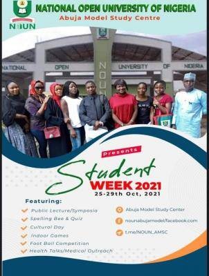 NOUN Abuja Study Centre announces Students' Week 2021