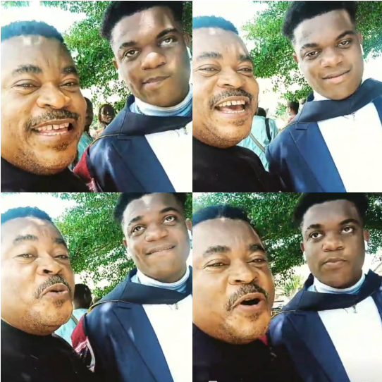 Your m*mu go pass my own- Victor Osuagwu jokingly tells his son as he graduates from school (video)