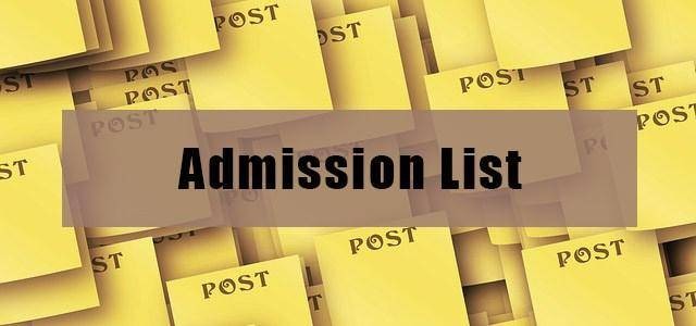 NOK University admission list for 2020/2021 session