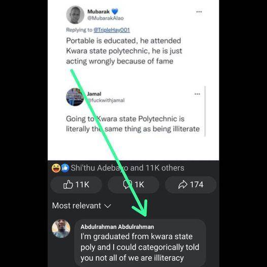 Shots fired!!! Kwara poly students, get in here