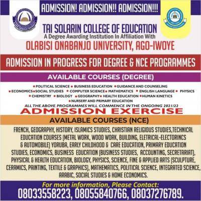 NUC approves 8 new courses for TASCE degree programme