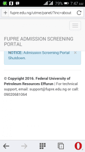 FUPRE Disables Admission Screening Registration Portal For 2016/2017