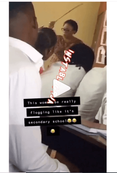 ESUT Lecturer Seen Flogging Final Year Students of Business Administration