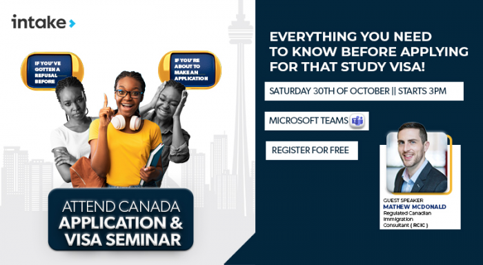 Attend a free Canadian Application & Visa Seminar - Begins 3:00pm - Join Online