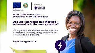 2023 British Council EU-ECOWAS Scholarships Programme on Sustainable Energy