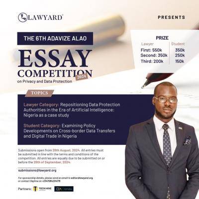 LAWyard announces the 6th Adavize Alao Essay Competition