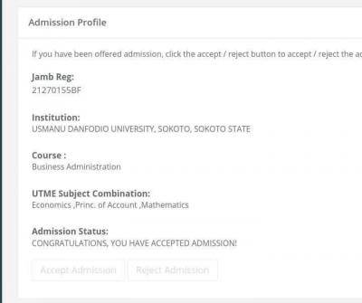 UDUSOK admission list, 2020/2021 out on JAMB CAPS