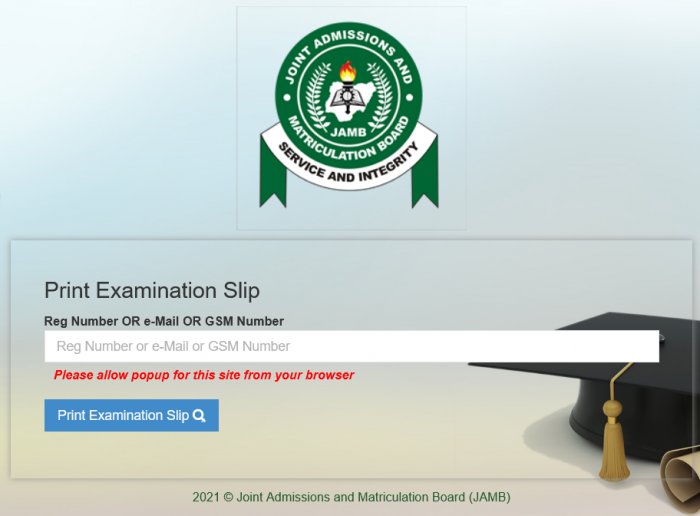 JAMB 2022 UTME Slip Printing - Monitoring Thread