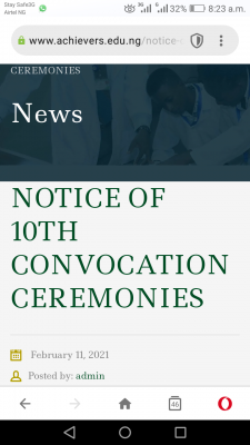 Achievers University announces 10th convocation ceremony