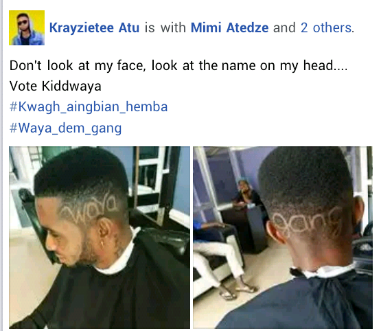 Benue State University Graduate Carves Kiddwaya's Name on his Head