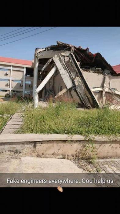 BSU Social Science Building Collapses