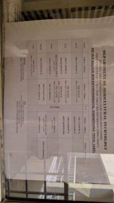 Federal College of Horticulture Dandikowa 1st Semester Lectures Timetable, 2021/2022