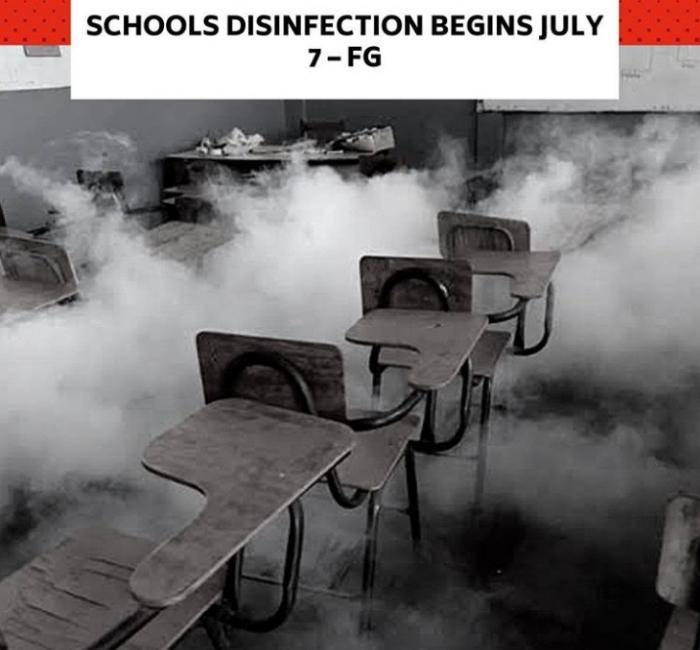 Federal Government Begins Disinfecting Schools ahead of Resumption