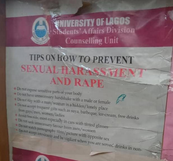 ''Do not accept suya, ice-cream, barbecue'' - UNILAG's students' affairs division advises students on how to avoid getting r*ped