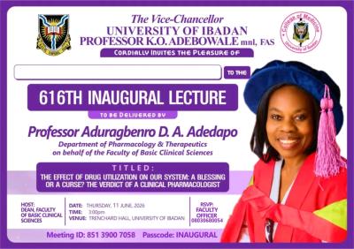 UI Schedules 616th Inaugural Lecture