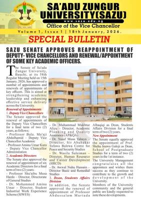 SAZU Senate approves re-appointment and appointment of Key academic officers