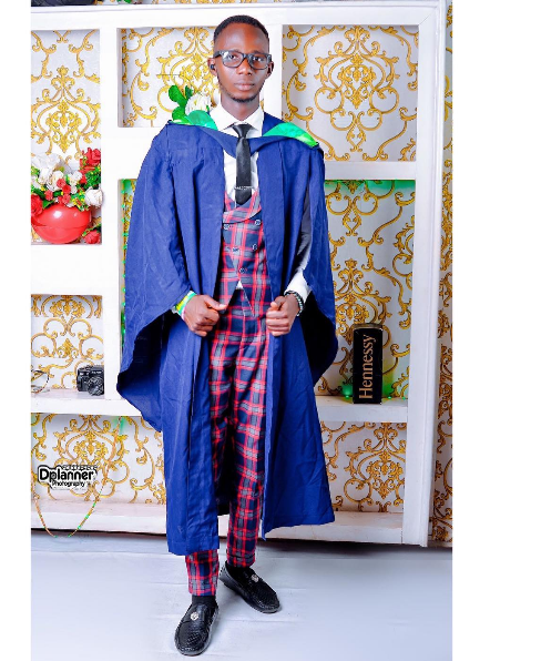 Student who had parallel F9 in NECO celebrates his university graduation as he emerged best graduating student