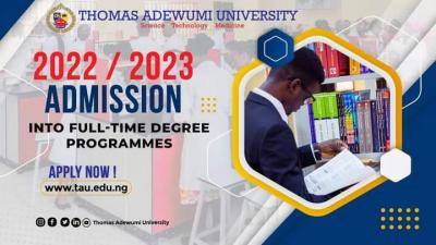 Thomas Adewumi University Post-UTME 2022: cut-off mark, eligibility and registration details