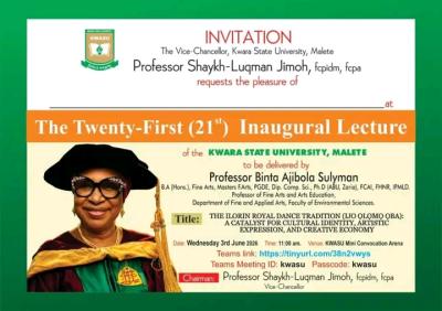 KWASU announces 21st Inaugural Lecture