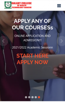 Galaxy College of Health admission,  2021/2022
