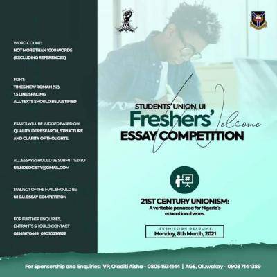 UI Students' Union announces essay competition