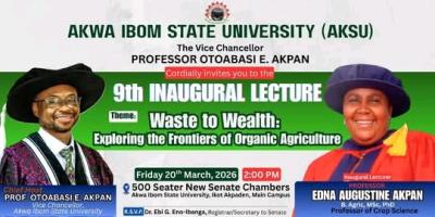 AKSU announces 9th Inaugural Lecture