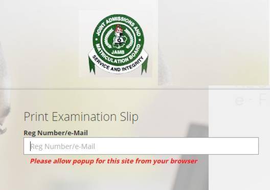 print date exam jamb to Re  printing  2019 commence on Slip Exam Eduinforms  JAMB