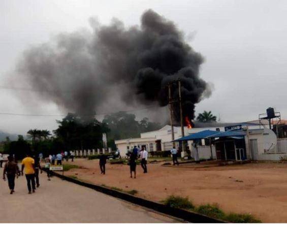 Fire Destroys Bank on AAUA Campus, ATM and Offices Burnt Down