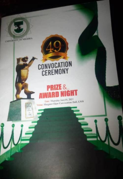 UNN awards N1,000 to best graduating students
