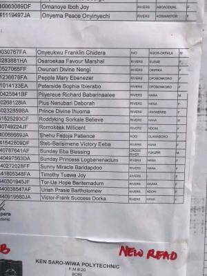 KENPOLY releases 1st batch ND admission list, 2024/2025