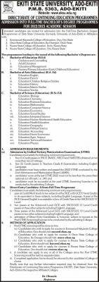EKSU affiliated institutions Post-UTME 2022: Cut-off marks, eligibility & Registration details