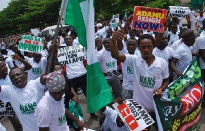ASUU Strike Update Day 59: NANS Begins Mobilization For Mass Action Against FG, ASUU and ASUP