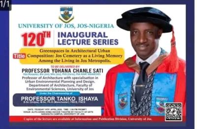 UNIJOS fixes new date for 120th Inaugural Lecture