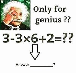 For Genius Only!