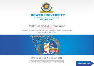 Bowen University announces 16th convocation ceremony