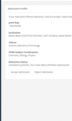 Akwa Poly ND admission list, 2021/2022 out on JAMB CAPS
