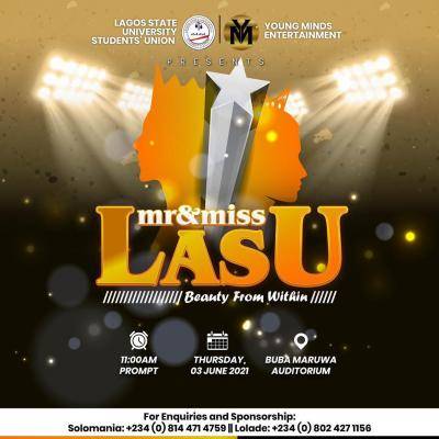 Mr and Miss LASU 2021 beauty contest