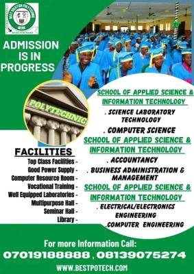 Best Solution Polytechnic Admission Forms, 2023/2024 session