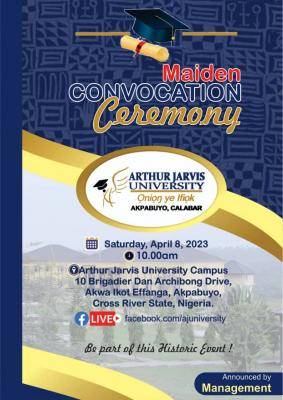 Arthur Javis University Maiden convocation ceremony