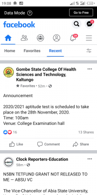 College Of Health Sciences and Tech, Kaltungo aptitude test date for 2020/2021 session