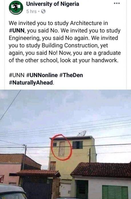 University of Nigeria's Hilarious Facebook Post!