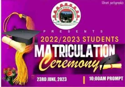 Akwa Ibom State University Matriculation Ceremony for 2022/2023 session