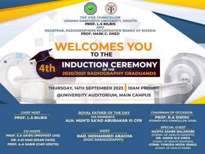 UDUS 4th induction ceremony for 2020/2021 Radiography graduands