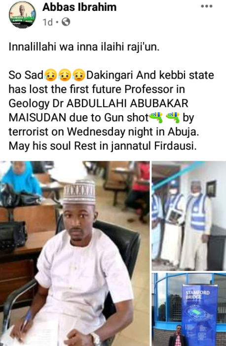 Gunmen Kill University Lecturer in Abuja