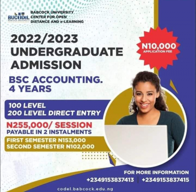 Babcock University Releases 2022/2023 Distance Learning Admission Form